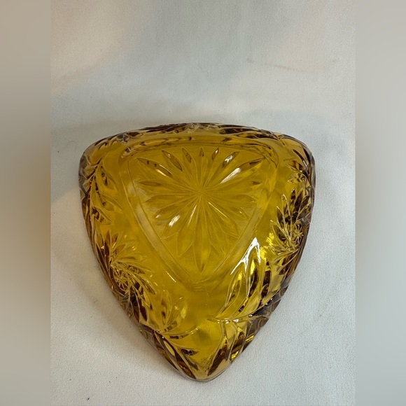 Vintage Atlas Glass, starburst triangle candy, or trinket dish - Picture 3 of 6
